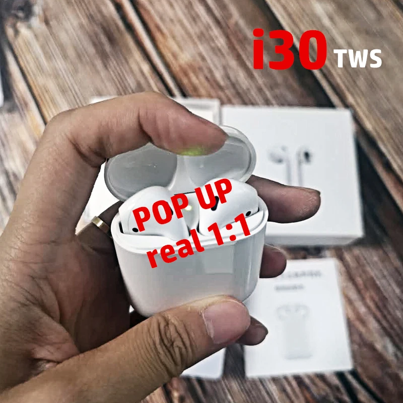 TWS i30 наушники Bluetooth Беспроводная Супер копия air 2 1:1 Реплика гарнитура PK i10 I20 i60 tws