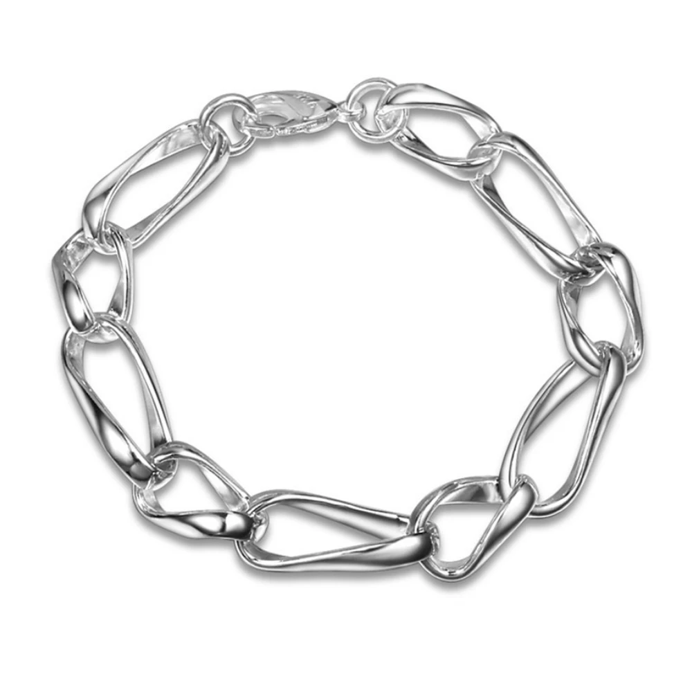 Silver 925 Bracelets for Women Geometric Chain Bracelet & Bangles Pulseira Femme Wristband Wedding Bridal Jewelry Accessories
Silver 925 Bracelets for Women Geometric Chain Bracelet & Bangles Pulseira Femme Wristband Wedding Bridal Jewelry Accessories