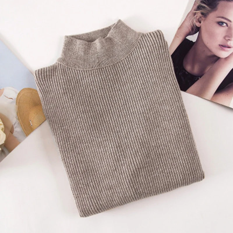 2019 spring autumn Women lady sweater Half high collar sweater women slim sexy tight Bottoming Knitted Pullovers ZX220
2019 spring autumn Women lady sweater Half high collar sweater women slim sexy tight Bottoming Knitted Pullovers ZX220