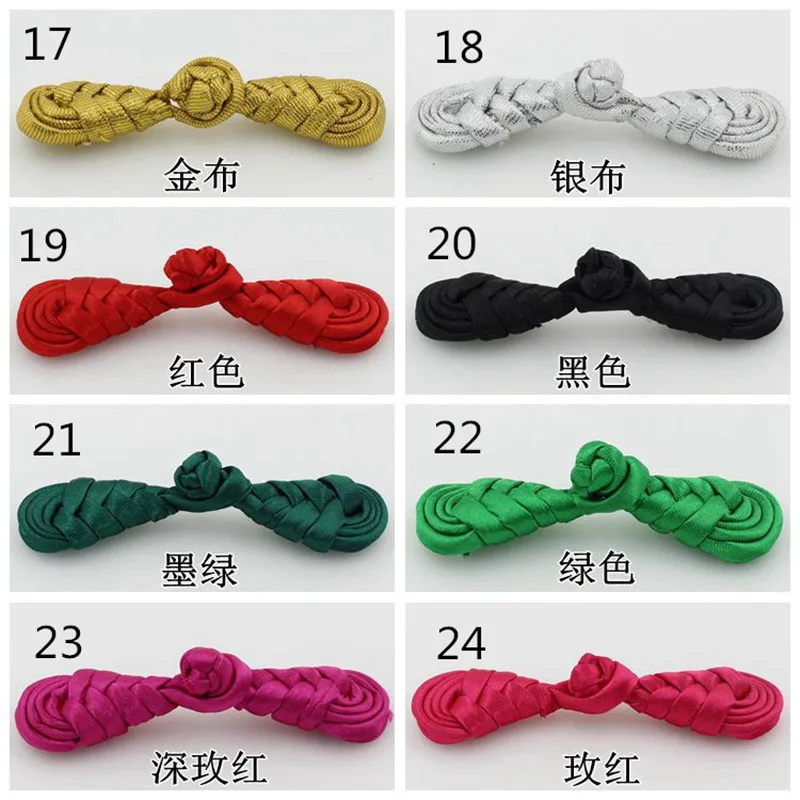 15Pairs / bag Different color Chinese Knot button and frog button for sewing garment size 7.5cm x1.5cm
15Pairs / bag Different color Chinese Knot button and frog button for sewing garment size 7.5cm x1.5cm