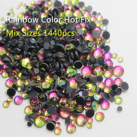 Mixed Sizes! 5 Sizes Rainbow Color 1440pcs DMC HotFix FlatBack with Glue SS6.SS10.SS16.SS20.SS30 Hot Fix iron-on Rhinestones
Mixed Sizes! 5 Sizes Rainbow Color 1440pcs DMC HotFix FlatBack with Glue SS6.SS10.SS16.SS20.SS30 Hot Fix iron-on Rhinestones