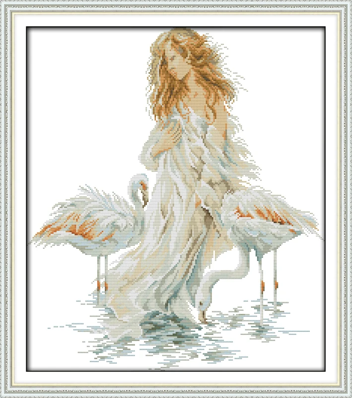 The girl with the crane cross stitch kit people 18ct 14ct 11ct count print canvas stitches embroidery DIY handmade needlework
The girl with the crane cross stitch kit people 18ct 14ct 11ct count print canvas stitches embroidery DIY handmade needlework