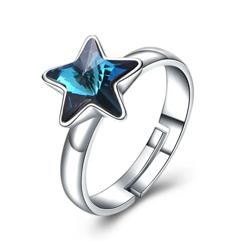 Fine Jewelry Rings 925 Sterling Silver Rings Women S925 Silver Wedding Rings With Brand Crystal Star Lady Finger Wears Open Size
Fine Jewelry Rings 925 Sterling Silver Rings Women S925 Silver Wedding Rings With Brand Crystal Star Lady Finger Wears Open Size