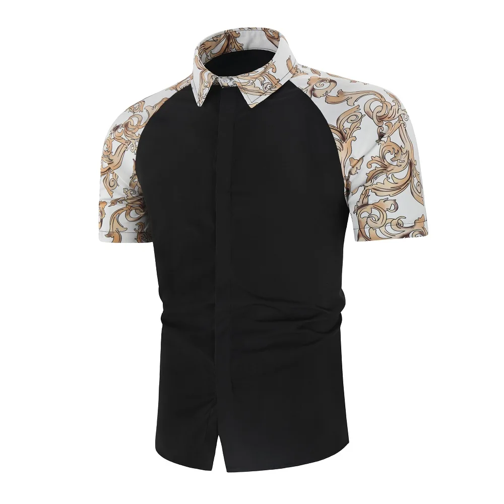 Фото Рубашка мужская с коротким рукавом уличная одежда в стиле хип - купить