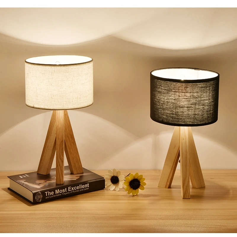 LukLoy LED Creative Wood Fabric Table Lamp Bedroom Bedside Nordic Simple Modern Protection Eyesight Study Decorative Lights
LukLoy LED Creative Wood Fabric Table Lamp Bedroom Bedside Nordic Simple Modern Protection Eyesight Study Decorative Lights