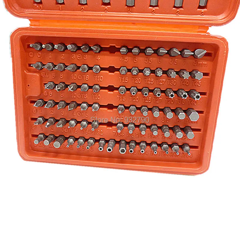 100pc Screwdriver Security Bit Set Torx Star Tamper Screws Hex Key Phillips Slotted Tri Wing Screw Driver Bit Torx Pozi W/ Case
100pc Screwdriver Security Bit Set Torx Star Tamper Screws Hex Key Phillips Slotted Tri Wing Screw Driver Bit Torx Pozi W/ Case