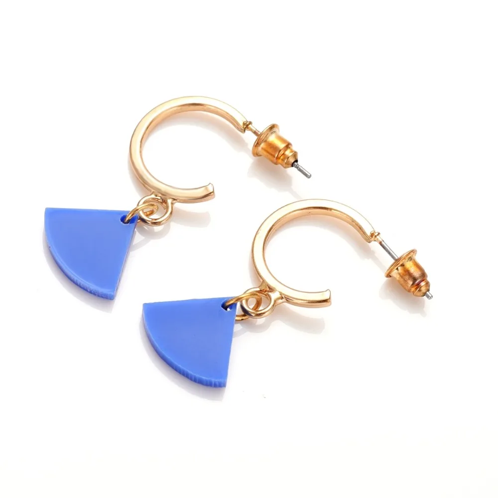 Blue Drop Earring Sector Shape Rose Gold Color Dangler Geometry Jewelry Bohemia Style
Blue Drop Earring Sector Shape Rose Gold Color Dangler Geometry Jewelry Bohemia Style