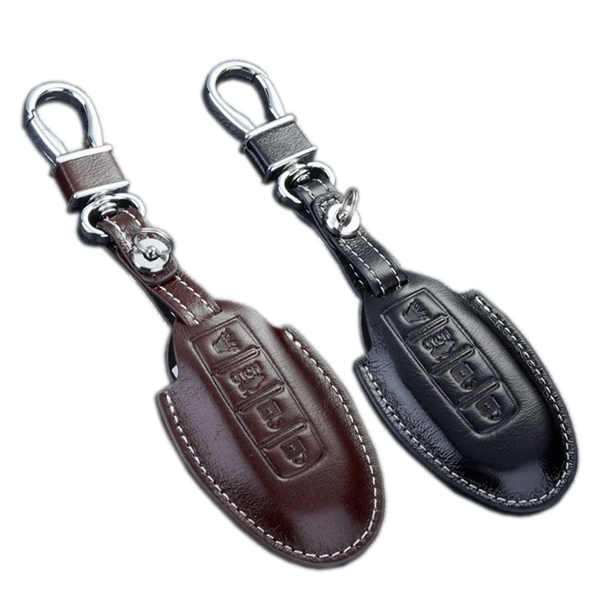 Кожаная подставка для ключей Nissan Almera X Trail Qashqai murano Maxima|for nissan|leather key coveraccessories for car |