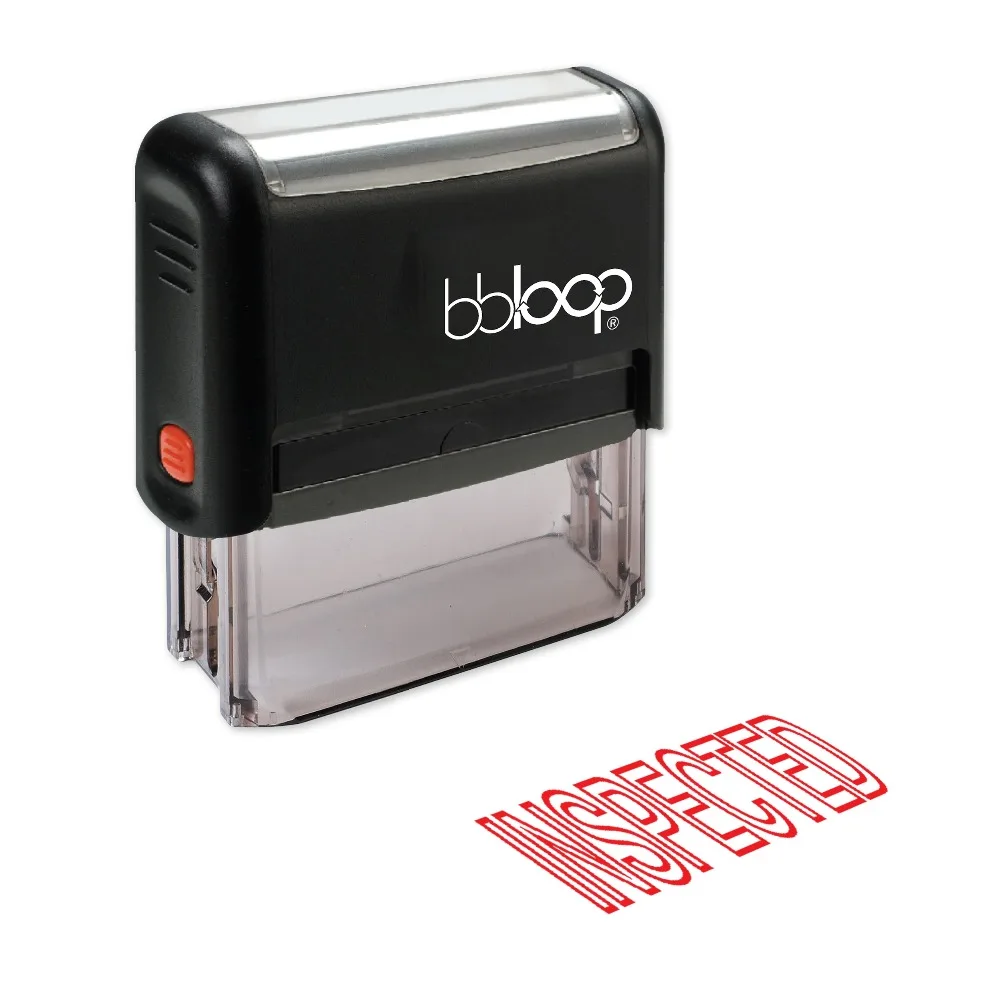 BBloop "INSPECTED" Outline Self-Inking Stamp, Rectangular, Laser Engraved, RED/BLUE/BLACK
BBloop "INSPECTED" Outline Self-Inking Stamp, Rectangular, Laser Engraved, RED/BLUE/BLACK