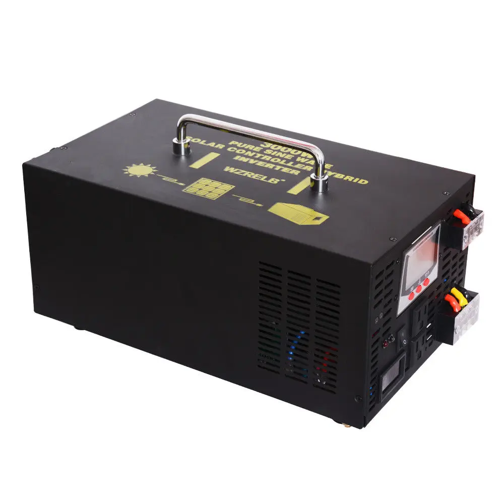 2000W Hybrid Power Inverter 12V 220V Pure Sine Wave Solar Inverter 24V/48V DC to 120V/230V/240V DC/AC Converter 30A Controller
2000W Hybrid Power Inverter 12V 220V Pure Sine Wave Solar Inverter 24V/48V DC to 120V/230V/240V DC/AC Converter 30A Controller