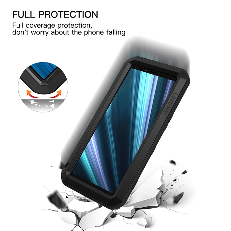 Metal Armor Full Body Case For Sony Xperia 1 Case 360 Shockproof Dustproof Heavy Duty Protective Cover For Sony Xperia 1 Cover
Metal Armor Full Body Case For Sony Xperia 1 Case 360 Shockproof Dustproof Heavy Duty Protective Cover For Sony Xperia 1 Cover