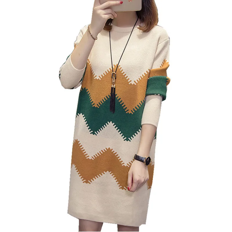 Sweater dress female winter ladies women long jumper warm knitted dresses Korean style winter dresses women 2018 FF1387 L
Sweater dress female winter ladies women long jumper warm knitted dresses Korean style winter dresses women 2018 FF1387 L