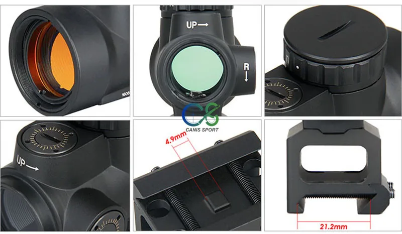 PPT тактический TRIJICON марсианский Разведывательный спутник стиль 1x красный