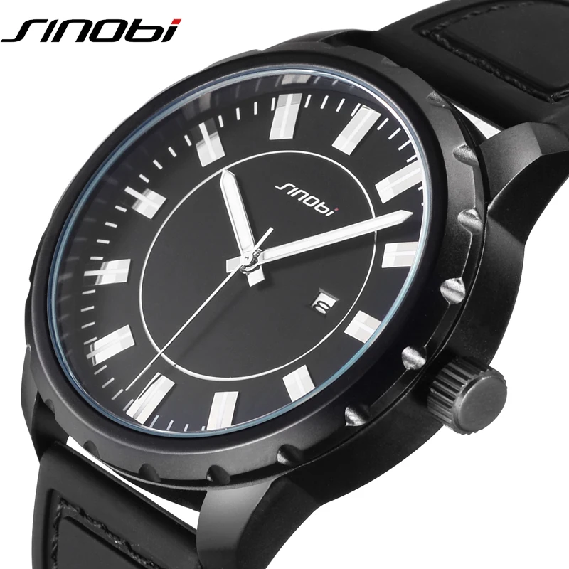 SINOBI Cool Mens Sport Watches Brand Luxury Black Silicone Strap Quartz Watch Waterproof Relojes Hombre 2019 Male Clock #9603
SINOBI Cool Mens Sport Watches Brand Luxury Black Silicone Strap Quartz Watch Waterproof Relojes Hombre 2019 Male Clock #9603