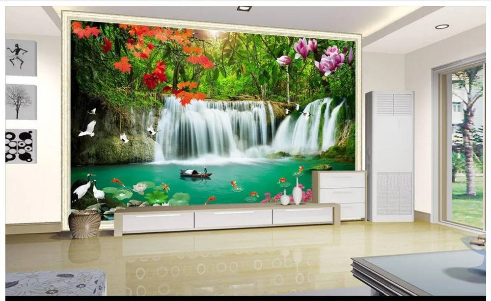 3D photo wallpaper custom 3d wall murals wallpaper Landscape mural waterfall maple leaf magnolia landscape painting wallpaper
3D photo wallpaper custom 3d wall murals wallpaper Landscape mural waterfall maple leaf magnolia landscape painting wallpaper
