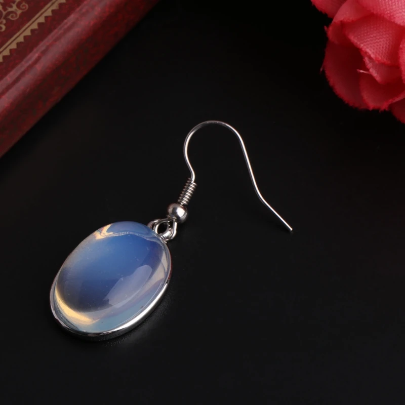 19x14mm Vintage Oval Synthetic Opal Moonstone Swings Retro Dangle Earrings Christmas Gift Jewelry Accessories New
19x14mm Vintage Oval Synthetic Opal Moonstone Swings Retro Dangle Earrings Christmas Gift Jewelry Accessories New