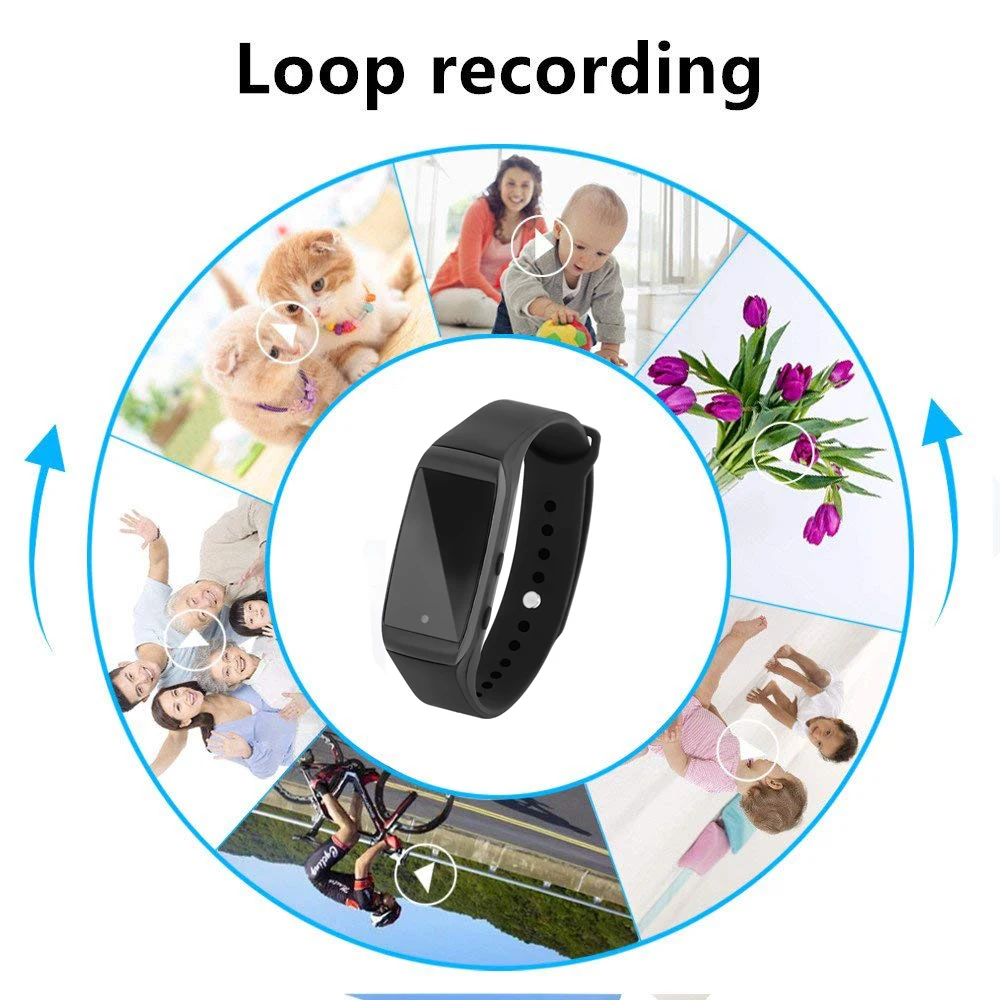 Mini Camera HD 1080p Wearable Bracelet small Cam Wristband Sports DV Rechargeable Portable Surveillance micro Camcorder hidden
Mini Camera HD 1080p Wearable Bracelet small Cam Wristband Sports DV Rechargeable Portable Surveillance micro Camcorder hidden