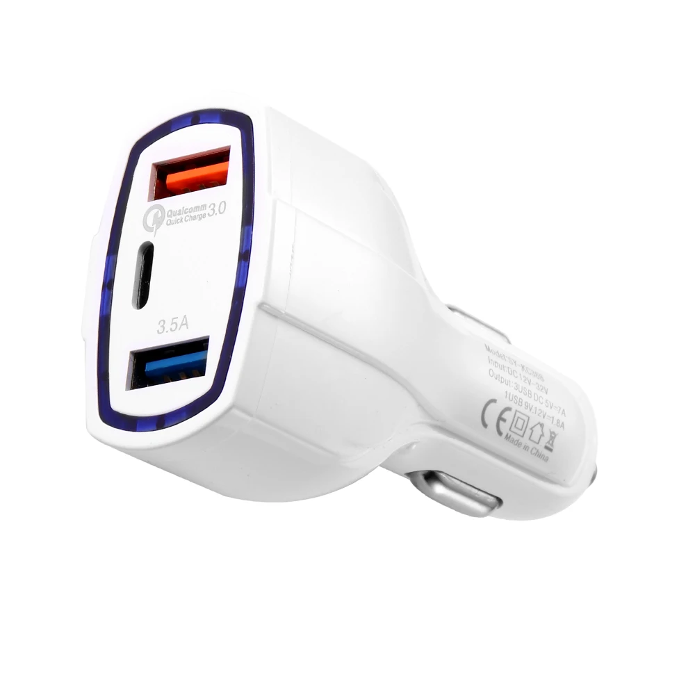 20 PCS 7A Quick Charge 3 Usb Ports Car Charger Qualcomm QC3.0 Technology and USB Type-C For Samsung Xiaomi IPhone 7 8 X
20 PCS 7A Quick Charge 3 Usb Ports Car Charger Qualcomm QC3.0 Technology and USB Type-C For Samsung Xiaomi IPhone 7 8 X