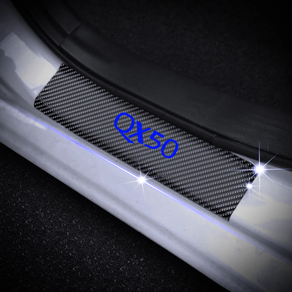 4PCS Car Door Sill Protector Scuff For Infiniti QX50 Carbon Fiber Vinyl Sticker Design Door sill guard Interior Car Accessories
4PCS Car Door Sill Protector Scuff For Infiniti QX50 Carbon Fiber Vinyl Sticker Design Door sill guard Interior Car Accessories