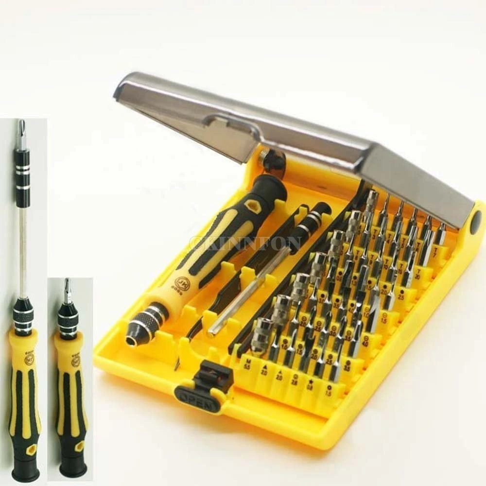 DHL 20Set 45 in 1 Professional Portable Opening Tool Compact Screwdriver Kit Set with Tweezers for Precise Repair JK6089-A
DHL 20Set 45 in 1 Professional Portable Opening Tool Compact Screwdriver Kit Set with Tweezers for Precise Repair JK6089-A