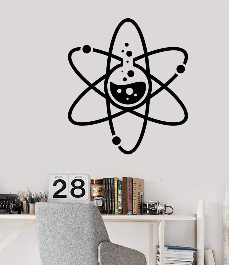 Vinyl wall decal laboratory atomic chemistry science laboratory school teacher decorative sticker KX05
Vinyl wall decal laboratory atomic chemistry science laboratory school teacher decorative sticker KX05