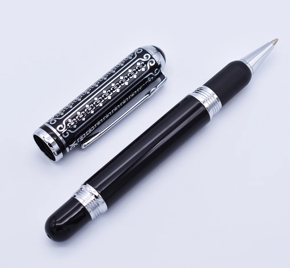 Duke 669 Roller Ball Pen , Beautiful Black Flowers Pattern Smooth Refill Writing Pen Business , Office , Home Supplies
Duke 669 Roller Ball Pen , Beautiful Black Flowers Pattern Smooth Refill Writing Pen Business , Office , Home Supplies