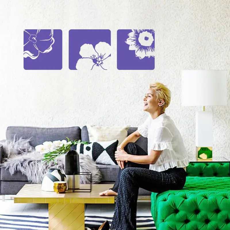 Art modern plant style vinyl blossoming flowers wall sticker removable home decor beautiful decal for living room or bedroom
Art modern plant style vinyl blossoming flowers wall sticker removable home decor beautiful decal for living room or bedroom