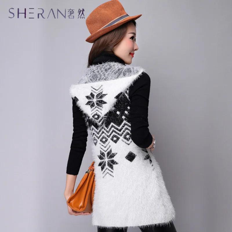 2018 Spring Autumn New Women's Long Sweaters Knitted Cardigan Mohair Hooded Vest Slim Cardigans Plus Size Women Coat
2018 Spring Autumn New Women's Long Sweaters Knitted Cardigan Mohair Hooded Vest Slim Cardigans Plus Size Women Coat