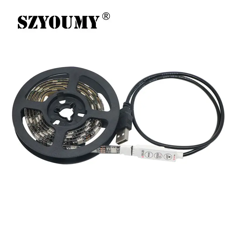 5V USB Port Power RGB LED Strip Light 5050 Waterproof Flexible LED String Tape for TV Background Decor 1M 56 Leds
5V USB Port Power RGB LED Strip Light 5050 Waterproof Flexible LED String Tape for TV Background Decor 1M 56 Leds