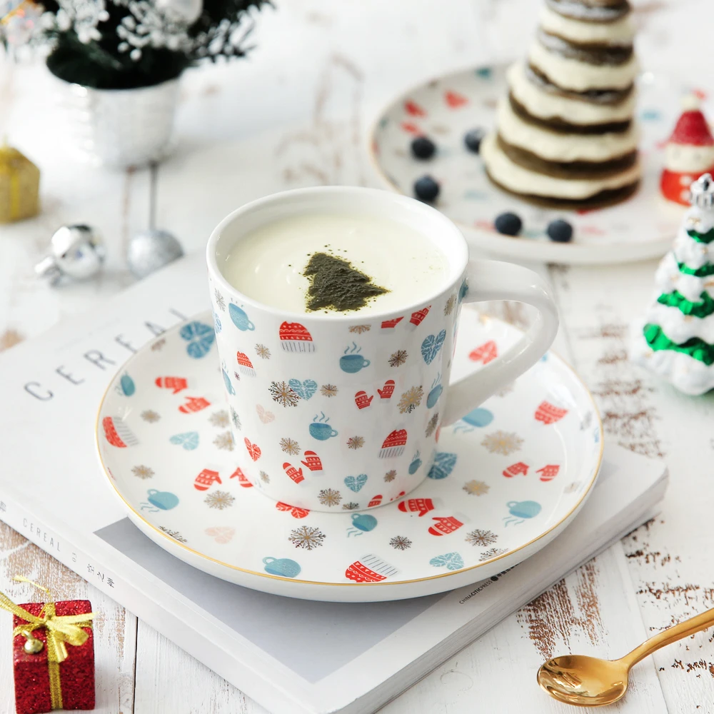 Merry Christmas gifts cute ceramic mugs with handgrip winter Japan style porcelain 500ml coffee milk mug creative 8 inch plates
Merry Christmas gifts cute ceramic mugs with handgrip winter Japan style porcelain 500ml coffee milk mug creative 8 inch plates