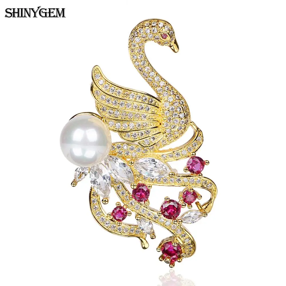 Брошь SHINYGEM в виде искусственного лебедя, Золотая и покрытая серебром эмаль пробы, броши для женщин, уникальное милое Ювелирное Украшение, Же...
Брошь SHINYGEM в виде искусственного лебедя, Золотая и покрытая серебром эмаль пробы, броши для женщин, уникальное милое Ювелирное Украшение, Же...
