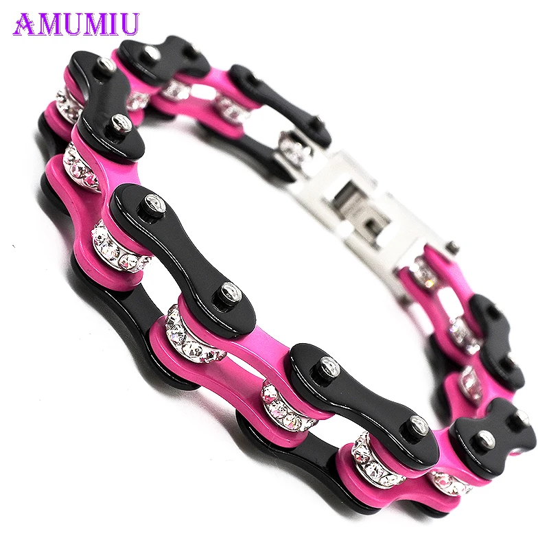AMUMIU Male Bracelet Biker Bicycle Cuff Bracelets Punk Rock For Men Motorcycle Link Chain Cool Bangles Stainless Steel B022
AMUMIU Male Bracelet Biker Bicycle Cuff Bracelets Punk Rock For Men Motorcycle Link Chain Cool Bangles Stainless Steel B022