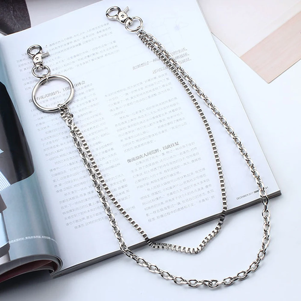 New 2-3 Layer Metal Waist Chain Fashion Punk Hip-hop Trendy Male Pants Belt Waist Chain Sliver Metal Clothing Accessories
New 2-3 Layer Metal Waist Chain Fashion Punk Hip-hop Trendy Male Pants Belt Waist Chain Sliver Metal Clothing Accessories