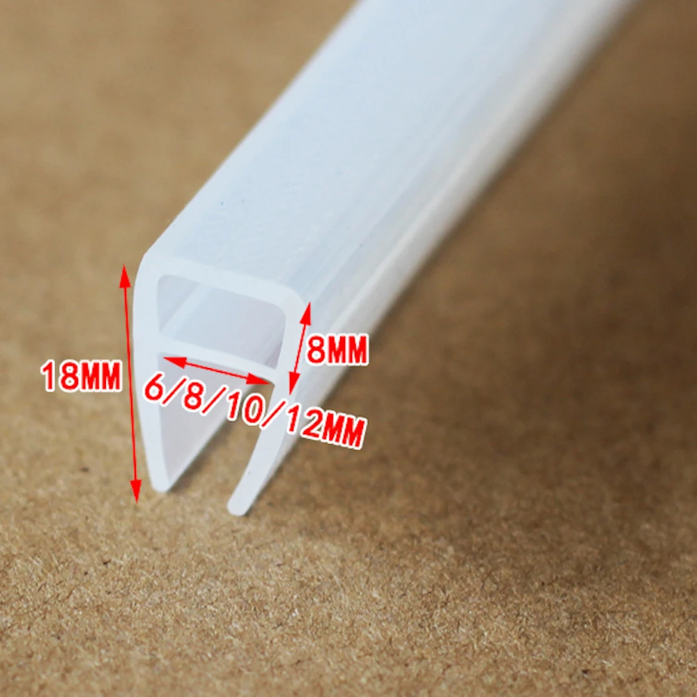 6 8 10 12mm Glass Collision Avoidance Gasket Sliding Sash Shower Door Window Seals Silicone Sealing Strip Draft Stopper 3m U
6 8 10 12mm Glass Collision Avoidance Gasket Sliding Sash Shower Door Window Seals Silicone Sealing Strip Draft Stopper 3m U
