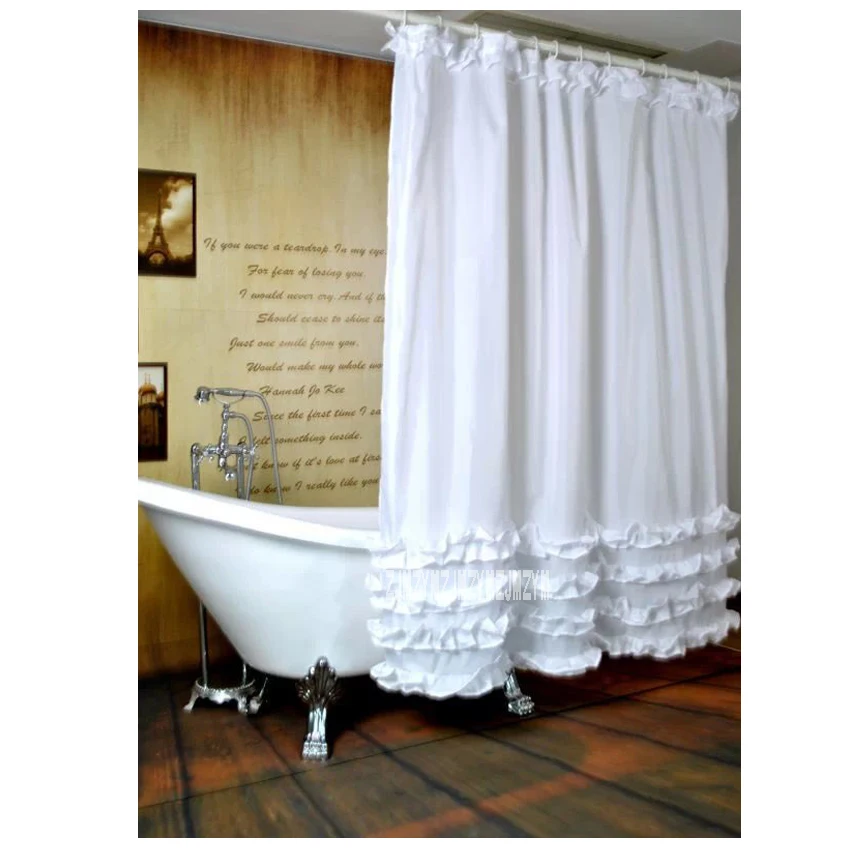 Thicken White Lace Shower Curtain Bathroom Hanging Curtain Waterproof Mildewproof Polyester Bath Curtain With Metal Hooks
Thicken White Lace Shower Curtain Bathroom Hanging Curtain Waterproof Mildewproof Polyester Bath Curtain With Metal Hooks