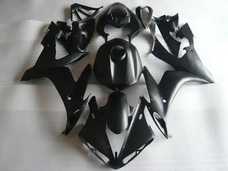 Набор обтекателей для YAMAHA YZFR1 04 05 06 YZF R1 YZF1000 2004 2005 2006 ABS матовый черный обтекатель +