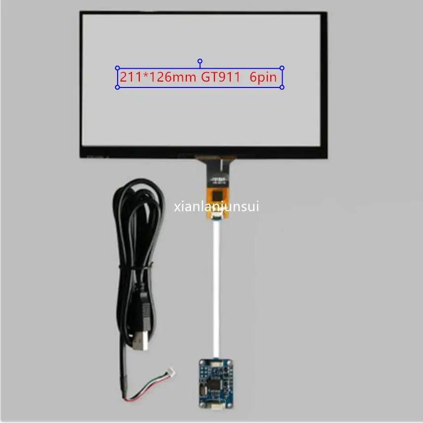 9-дюймовый сенсорный экран 210*126 GT911 6pin, карта контроля usb, Windows 7, 8, 10, Бесплатный диск
9-дюймовый сенсорный экран 210*126 GT911 6pin, карта контроля usb, Windows 7, 8, 10, Бесплатный диск