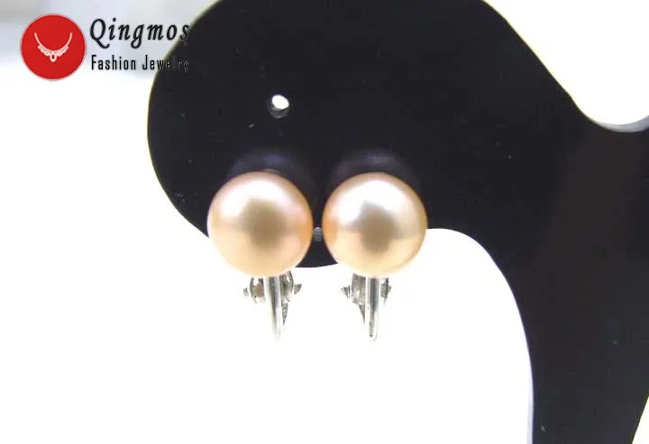 Qingmos Trendy Pearl Clip on Earrings for Women with 7-8mm Natural Pink Flat Round Pearl Earring Sterling Silver S925 Clip-ea173
Qingmos Trendy Pearl Clip on Earrings for Women with 7-8mm Natural Pink Flat Round Pearl Earring Sterling Silver S925 Clip-ea173