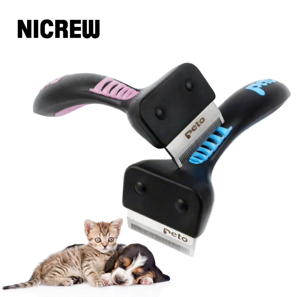 Расческа NICREW для собак и кошек, щетка для удаления шерсти, инструменты для груминга домашних животных, триммер для выпадения шерсти
Расческа NICREW для собак и кошек, щетка для удаления шерсти, инструменты для груминга домашних животных, триммер для выпадения шерсти