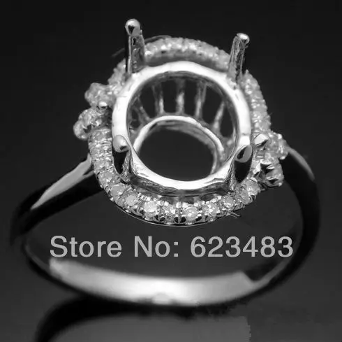 Oval 8x10 Solid 14k White Gold Natural Diamond Semi Mount Setting Engagement Ring
Oval 8x10 Solid 14k White Gold Natural Diamond Semi Mount Setting Engagement Ring