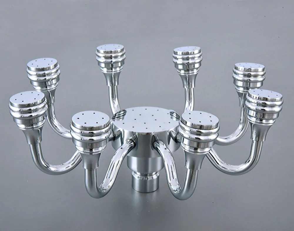 8" inch Polished Chrome Eight Claw Shape Bath Rainfall Rain Bathroom Shower Head Bathroom Accessory (Standard 1/2") msh231
8" inch Polished Chrome Eight Claw Shape Bath Rainfall Rain Bathroom Shower Head Bathroom Accessory (Standard 1/2") msh231