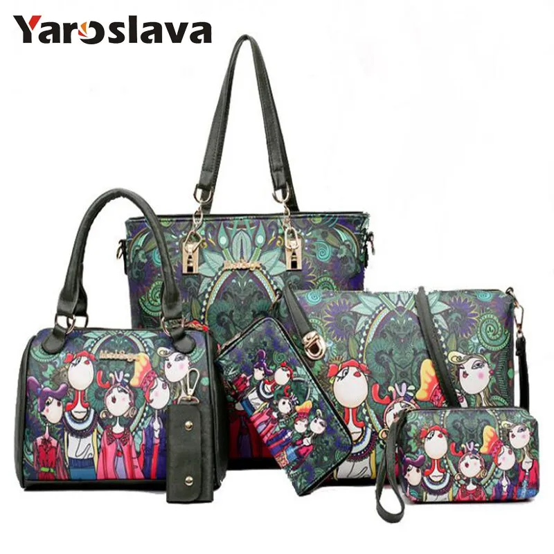 2020 Fashion Cartoon Shoulder Bag Women Handbag Leather Female Bag High Quality 6-Piece Set Designer Brand Bolsa Feminina LL466
2020 Fashion Cartoon Shoulder Bag Women Handbag Leather Female Bag High Quality 6-Piece Set Designer Brand Bolsa Feminina LL466