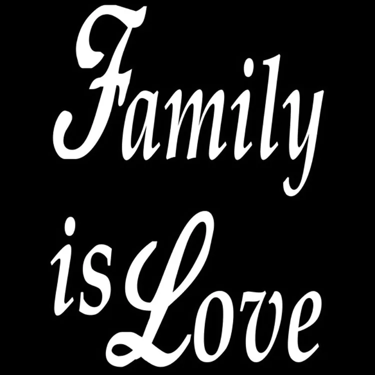 13*10CM FAMILY IS LOVE Fun Letters Personalized Car Stickers Decals Car Styling Black/Silver C1-0088
13*10CM FAMILY IS LOVE Fun Letters Personalized Car Stickers Decals Car Styling Black/Silver C1-0088