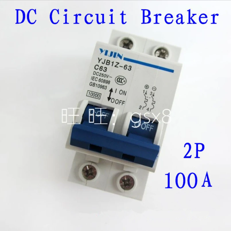 High Quality New 2P 100A DC440V MCB Solar Energy Photovoltaic PV DC Circuit BreakerSolar
High Quality New 2P 100A DC440V MCB Solar Energy Photovoltaic PV DC Circuit BreakerSolar