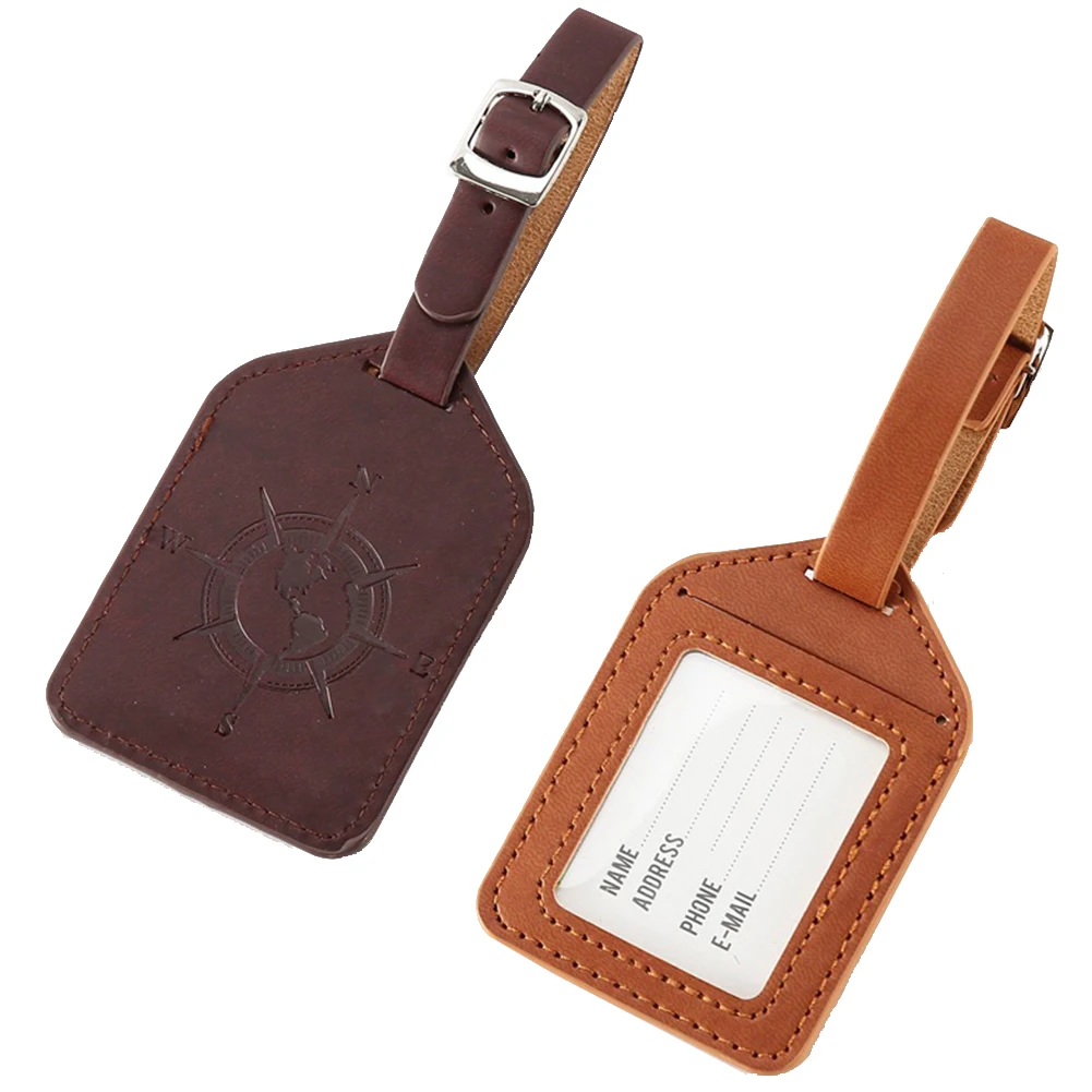 Practical Portable Adjustable Buckle Luggage Tag Anti-lost Travel Wear Resistant PU Leather Vintage Style Label Bag Carrying
Practical Portable Adjustable Buckle Luggage Tag Anti-lost Travel Wear Resistant PU Leather Vintage Style Label Bag Carrying