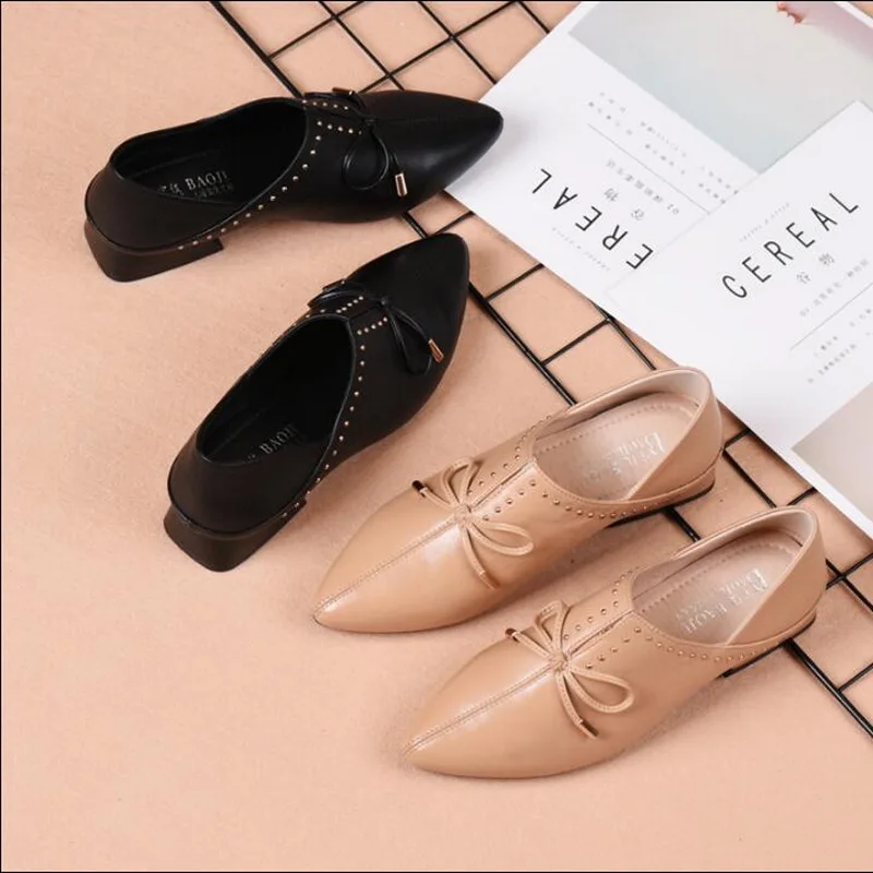 Spring Flat Shoes Women Genuine Leather Flats Fashion Woman Loafers Pointed Toe Ballerina Ballet Shoes Ladies Casual Shoes
Spring Flat Shoes Women Genuine Leather Flats Fashion Woman Loafers Pointed Toe Ballerina Ballet Shoes Ladies Casual Shoes