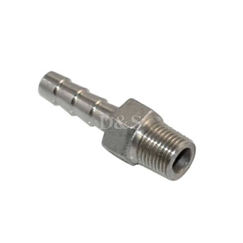 1/4,3/8,1/2, NPT Male Thread Pipe Fitting x 8mm 10 mm OD Barb Hose Tail Reducer Connector Fitting Stainless Steel 304
1/4,3/8,1/2, NPT Male Thread Pipe Fitting x 8mm 10 mm OD Barb Hose Tail Reducer Connector Fitting Stainless Steel 304