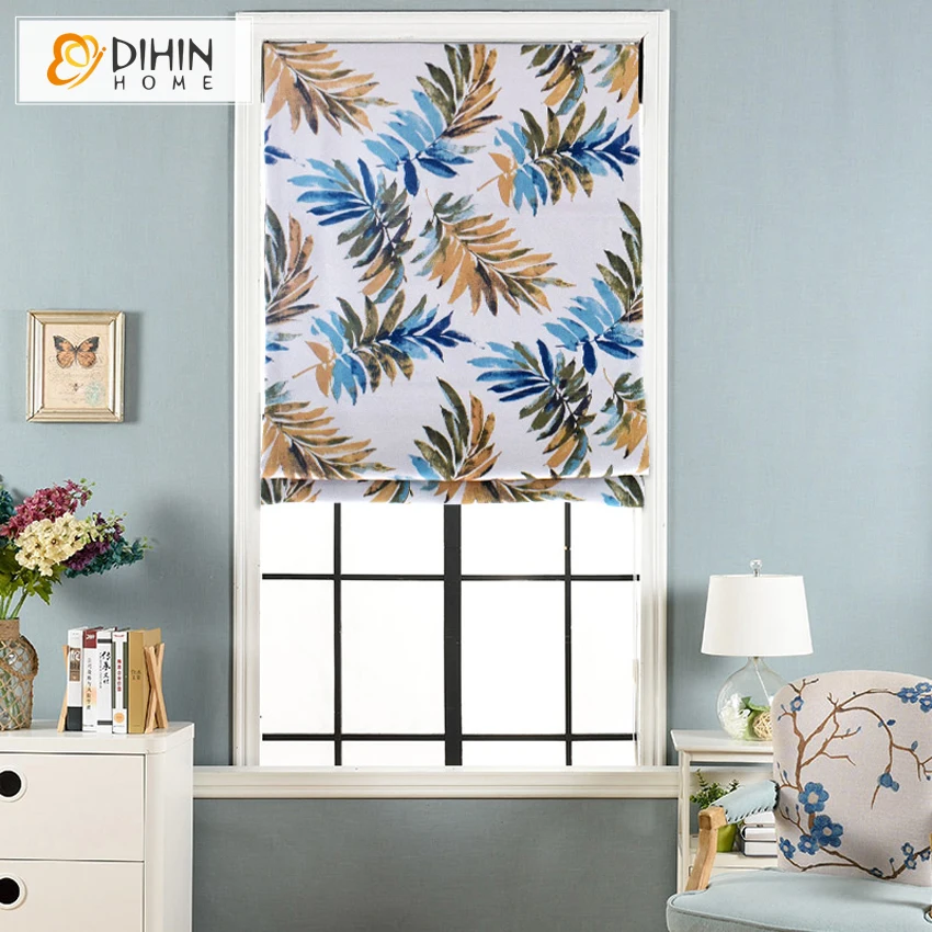 DIHIN HOME Natural Pastoral Printed Leaf Roman Blinds Customized Roller Blind Window Treatment
DIHIN HOME Natural Pastoral Printed Leaf Roman Blinds Customized Roller Blind Window Treatment
