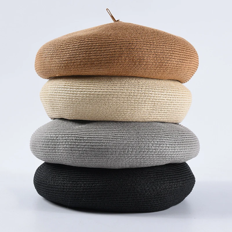 2019 spring new beret fashion couple Casquette straw hat beret ladies men retro solid color beret BEM24
2019 spring new beret fashion couple Casquette straw hat beret ladies men retro solid color beret BEM24