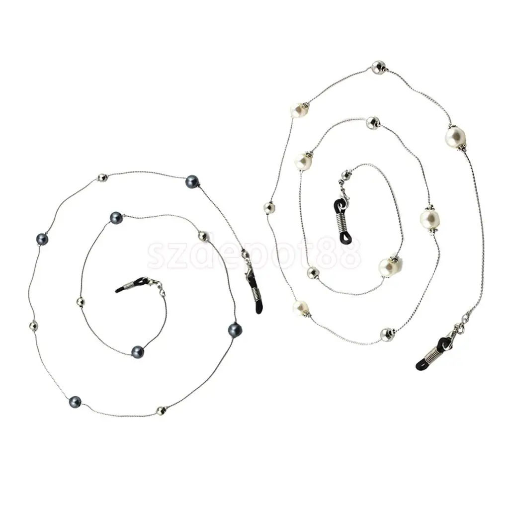 2 Pieces Faux Pearl Beaded Chain Eyeglass Spectacle Sunglass Cord Retainer Eyewear Glass Retainer Necklace
2 Pieces Faux Pearl Beaded Chain Eyeglass Spectacle Sunglass Cord Retainer Eyewear Glass Retainer Necklace